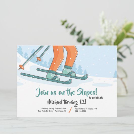 Op de uitnodiging voor het slaan van de sloppenwij (Staand voorkant)