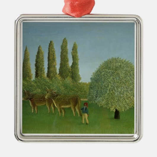 Op de velden 1910 metalen ornament (Voorkant)
