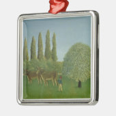 Op de velden 1910 metalen ornament (Links)