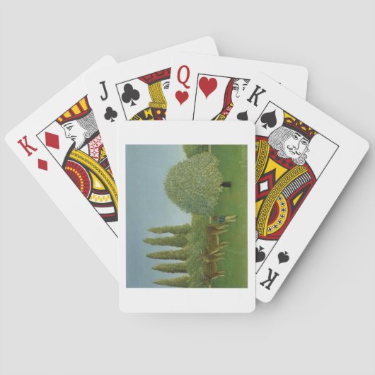 Op de velden 1910 speelkaarten (Achterkant)