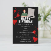 Op de verjaardag van een briljante software engine kaart (Staand voorkant)