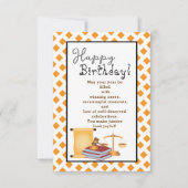 Op de verjaardag van een goede advocaat kaart (Voorkant)