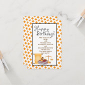 Op de verjaardag van een goede advocaat kaart (Voorkant / Achterkant in situ)