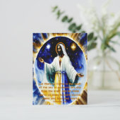 Op de vierde dag Black Christelijk Art Briefkaart (Staand voorkant)