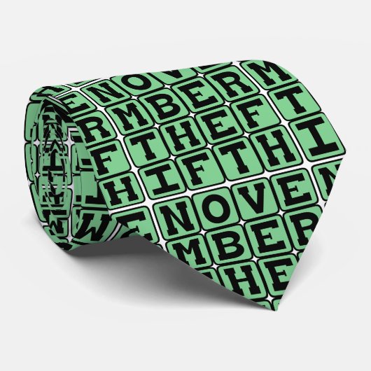 Op de vijfde november, Guy Fawkes Day Stropdas (Opgerold)