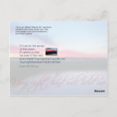 Op de vleugels van de Dageraad Briefkaart (Achterkant)