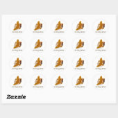 Op de vleugels van Eagles Ronde Sticker (Vel)