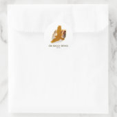 Op de vleugels van Eagles Ronde Sticker (Tas)