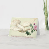 Op de Vleugels van een Duif, voor mijn Valentijn Feestdagen Kaart (Achterkant)