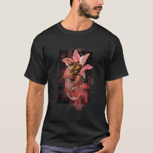op de vleugels van een oorspronkelijk vlinderwerk t-shirt