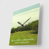 Op de vliegbaan vierkante klok (Hoek)