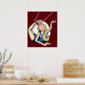 Op de vliegende trapeze poster (Keuken)