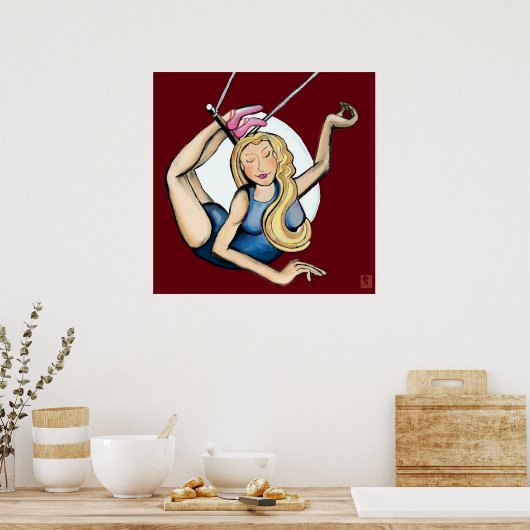 Op de vliegroute poster (Keuken)