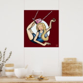 Op de vliegroute poster (Keuken)