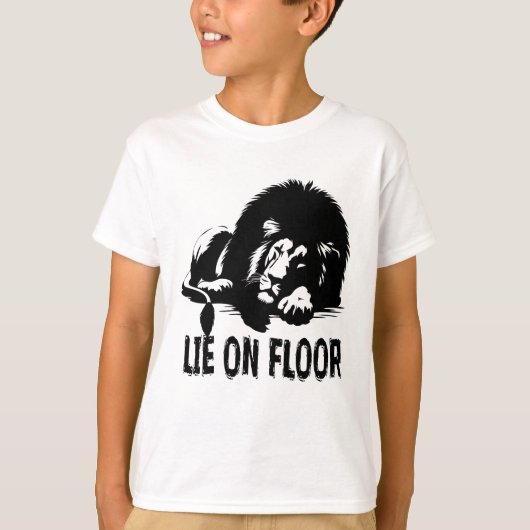 OP DE VLOER LIGGEN T-SHIRT (Voorkant)