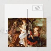 Op de vlucht naar Egypte door Caravaggio Briefkaart (Voorkant / Achterkant)