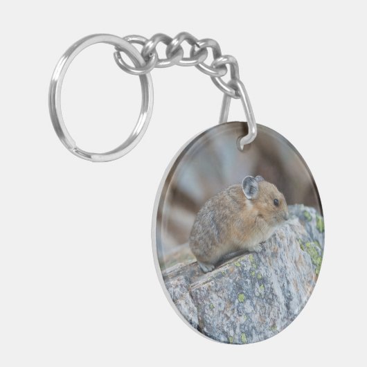 Op de waarschuwing sleutelhanger (Voorkant Links)