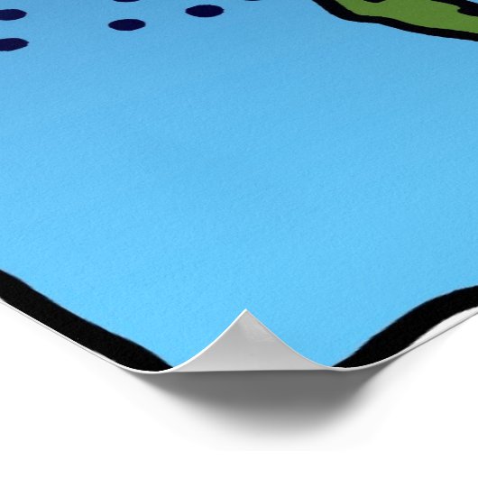 Op de wasserij surfen! poster (Hoek)