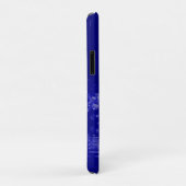 Op de waterblauwe kristal-fractal Personal Case-Mate iPhone Case (Achterkant/rechts)