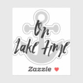 Op de waterfles van het het ankeranker van de meer sticker (Vel)