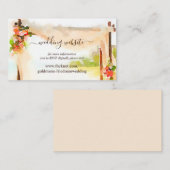 Op de website Chuppah Wedding RSVP Informatiekaartje (Voorkant / Achterkant)