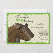 Op de wedstrijd Gate Horse Racing Kaart (Voorkant)