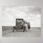 Op de weg, 1937.  foto poster (Voorkant)