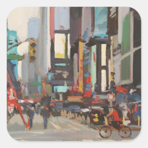 Op de weg 2012 vierkante sticker