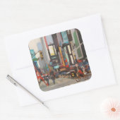 Op de weg 2012 vierkante sticker (Envelop)