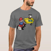 Op de weg met geluk t-shirt (Voorkant)