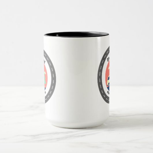 Op de weg mok voor Drinken Koffie Thee of Water (Midden)
