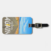 Op de weg opnieuw Blue Skies Foto Bagagelabel (Voorkant horizontaal)