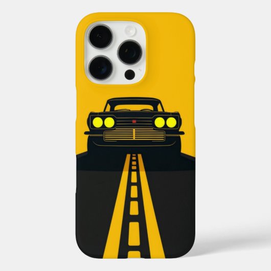 Op de Weg – Retro auto iPhone hoes (Achterkant)