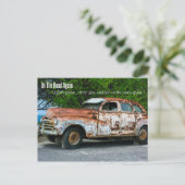 Op de weg weer. briefkaart (Staand voorkant)