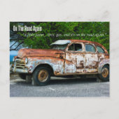 Op de weg weer. briefkaart (Voorkant)