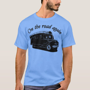 Op de weg weer busvrachtwagen t-shirt