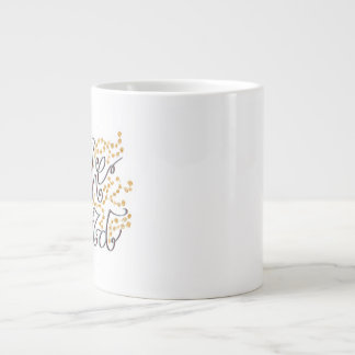 Op de wereld mok, rechtshandig grote koffiekop