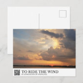 Op de wind rijden briefkaart (Voorkant / Achterkant)