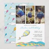 Op de wonderlijkste plaatsen! | Jongen Verjaardag Kaart (Voorkant / Achterkant)