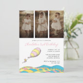 Op de wonderlijkste plaatsen! Meisje Verjaardag Fo Kaart (Staand voorkant)