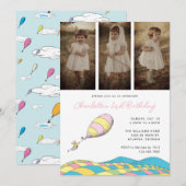 Op de wonderlijkste plaatsen! Meisje Verjaardag Fo Kaart (Voorkant / Achterkant)