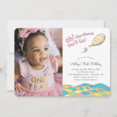 Op de wonderlijkste plaatsen! | Meisje Verjaardag  Kaart (Voorkant)