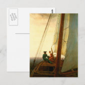 Op de zeilboot briefkaart (Voorkant / Achterkant)