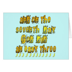 Op de zevende dag deed God een gemakkelijke drie l