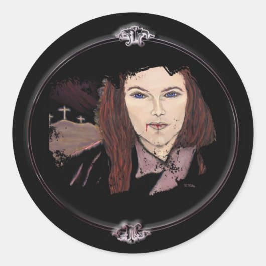 Op de ziel van een vampier stickers (Voorkant)