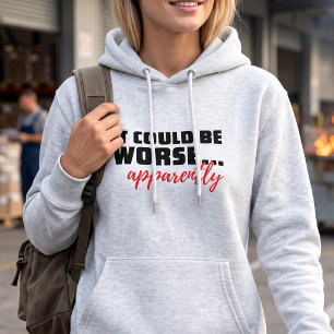 Op De Zonnekant Kijken Sarcastische Uitdrukking Hoodie