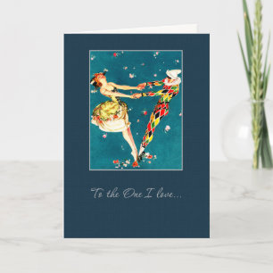 Op degene waar ik van hou. Valentijnsdag Feestdagen Kaart