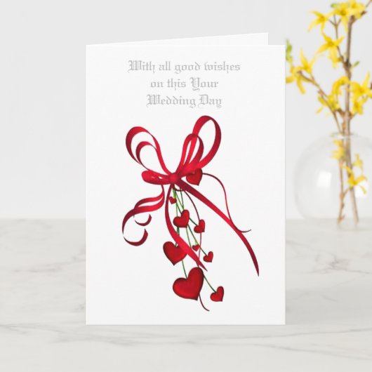 OP DEZE DAG VAN JE BRUILOFT KAART (Gele Bloem)