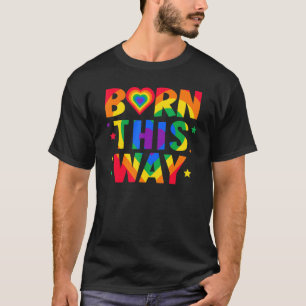 Op deze manier geboren als trots op Gay LGBT voor T-shirt