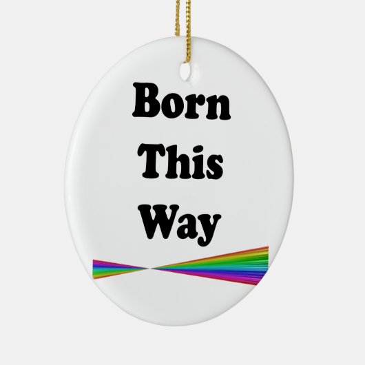 Op deze manier geboren keramisch ornament (Rechts)